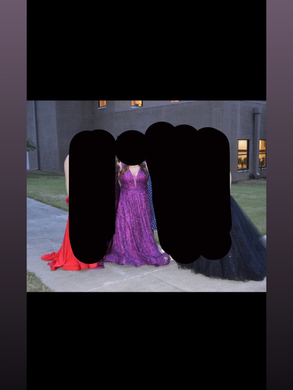Clarisse Purple Sequin Prom Dress